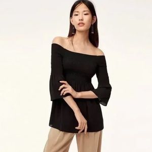 Aritzia Babaton - Grantland Smocked Blouse